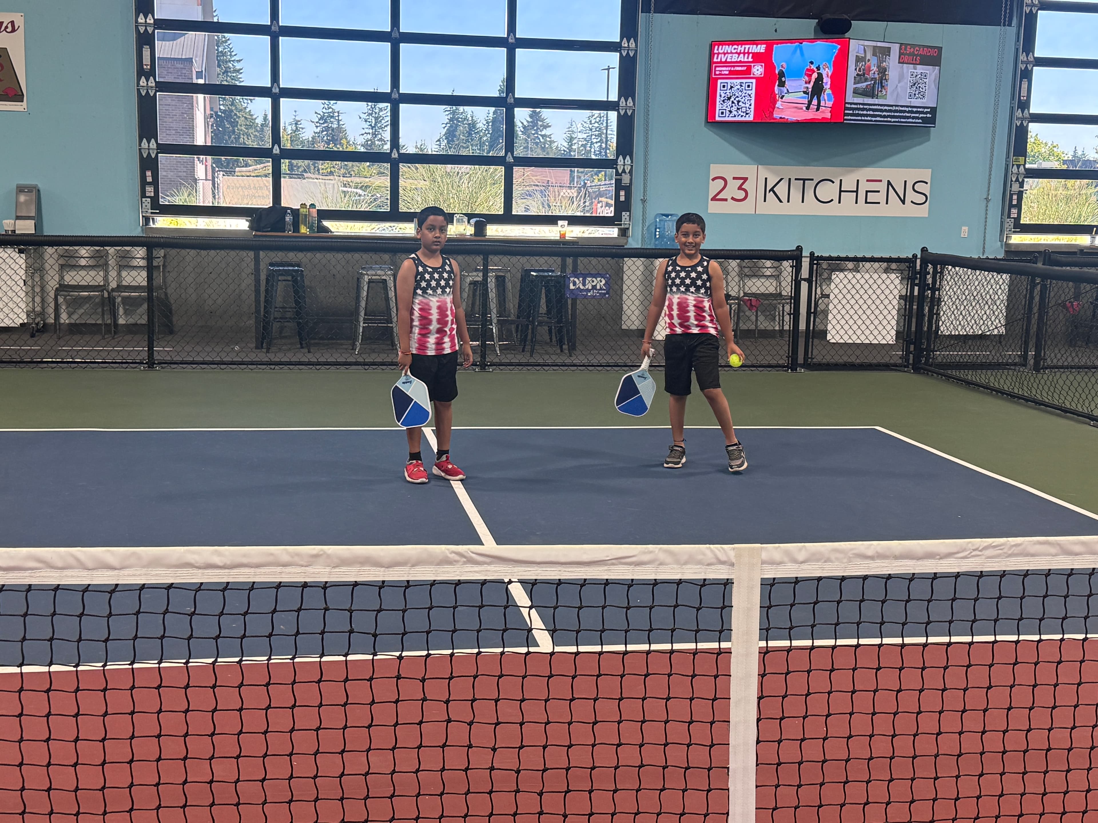 Kids pickleball class at TwinTiger Academy
