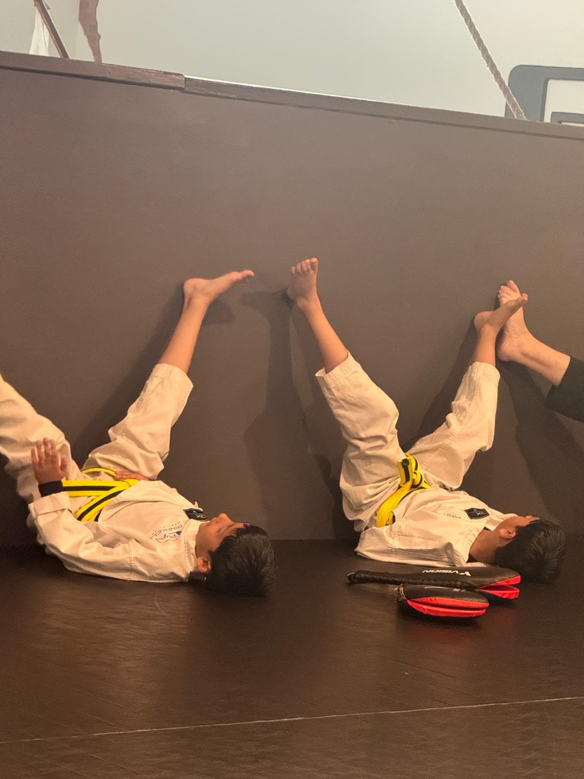 Twin Tiger martial arts student training Jiu-Jitsu movement
